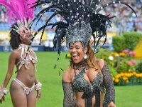 Eroeffnungsfest des Weltfestes des Sports CHIO, im Sportpark Soers in Aachen, mit einer brasilianischen Folkloregruppe : Aachen, Brasilien, CHIO, Eroeffnungsfest, Folklore, Folkloregruppe, Soers, Sportpark Soers, Weltfest des Sports, brasiliansich