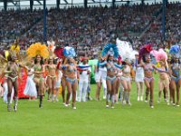 Eroeffnungsfest des Weltfestes des Sports CHIO, im Sportpark Soers in Aachen, mit einer brasilianischen Folkloregruppe : Aachen, Brasilien, CHIO, Eroeffnungsfest, Folklore, Folkloregruppe, Soers, Sportpark Soers, Weltfest des Sports, brasiliansich