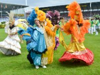 Eroeffnungsfest des Weltfestes des Sports CHIO, im Sportpark Soers in Aachen, mit einer brasilianischen Folkloregruppe : Aachen, Brasilien, CHIO, Eroeffnungsfest, Folklore, Folkloregruppe, Soers, Sportpark Soers, Weltfest des Sports, brasiliansich