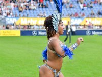 Eroeffnungsfest des Weltfestes des Sports CHIO, im Sportpark Soers in Aachen, mit einer brasilianischen Folkloregruppe : Aachen, Brasilien, CHIO, Eroeffnungsfest, Folklore, Folkloregruppe, Soers, Sportpark Soers, Weltfest des Sports, brasiliansich