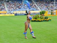 Eroeffnungsfest des Weltfestes des Sports CHIO, im Sportpark Soers in Aachen, mit einer brasilianischen Folkloregruppe : Aachen, Brasilien, CHIO, Eroeffnungsfest, Folklore, Folkloregruppe, Soers, Sportpark Soers, Weltfest des Sports, brasiliansich