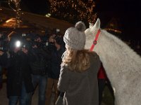 2017 - Voradventtfeier mit Prominenten. auf Gut Aiderbichl in Henndorf bei Salzburg : Voradventfeier, Adventfeier, Prominente, Gut Aiderbichl, Tierhof, Tierheim, Gnadenhof, Tierasyl, Caroline, Gräfin, Graefin, Saurmar, Pferd, fotografieren, Fotografen, von hinten, Blitzlicht, Flash