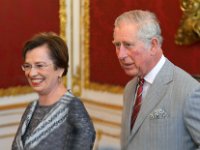 2017 -  : Besuch, Prinz, Charles, England, Battenberg, Mountbatten, Haus Hessen, Sachsen-Coburg und Gotha. Windsor, His Royal Highness, königliche Hoheit, koenigliche Hoheit, Alexander, Van der Bellen, Präsidentschaftskanzlei, Praesidentschaftskanlei, Maria Theresienzimmer, inneren Burghof, Wien, Doris, Schmidauer, Präsidentensgattin, Staatsbesuch