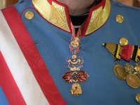 2017 - Traditions-Kaiserzug von Attnang-Puchheim nach Bad Ischl : Kaiserzug, Tradition, historisch, Touristenattraktion, Salzkammergut, Fremdenverkehrsattraktion, Eisenbahn, Spektakel, Brust, kaiserliche Uniform, Orden von goldenen Vlies, Schärpe, Schaerpe