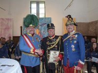 2017 - Traditions-Kaiserzug von Attnang-Puchheim nach Bad Ischl : Kaiserzug, Tradition, historisch, Touristenattraktion, Salzkammergut, Fremdenverkehrsattraktion, Eisenbahn, Spektakel, Ehrung, verdiente Mitarbeiter, Kaiserdarsteller, Gerard, Fritz, Gendarmerieoffizier, Oberst, Franz, Prandstätter, Prandstaetter, Uniform, Orden, Schärpe, Schaerpe, Federhelm