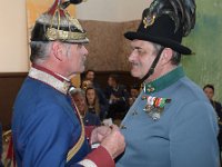 2017 - Traditions-Kaiserzug von Attnang-Puchheim nach Bad Ischl : Kaiserzug, Tradition, historisch, Touristenattraktion, Salzkammergut, Fremdenverkehrsattraktion, Eisenbahn, Spektakel, Ehrung, verdiente Mitarbeiter, Oberst, Offizier, Franz, Prandstätter, Prandstaetter, Kavallerie, Kaiserschützen, Kaiserschuetzen, Federhut, Kuchl