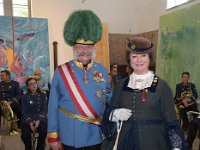2017 - Traditions-Kaiserzug von Attnang-Puchheim nach Bad Ischl : Kaiserzug, Tradition, historisch, Touristenattraktion, Salzkammergut, Fremdenverkehrsattraktion, Eisenbahn, Spektakel, Ehrung, verdiente Mitarbeiter, Offizier, Oberst, Kavallerie, Kaiserdarsteller, Gerard, Fritz, federhelm, Schärpe, Schaerpe, Orden, Bart, Heidi, Hufnagl, Hufnagel