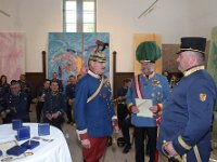 2017 - Traditions-Kaiserzug von Attnang-Puchheim nach Bad Ischl : Kaiserzug, Tradition, historisch, Touristenattraktion, Salzkammergut, Fremdenverkehrsattraktion, Eisenbahn, Spektakel, Ehrung, verdiente Mitarbeiter, Kaiserdarsteller, Gerard, Fritz, Oberst, Kavallerie, Offizier, Franz, Prandstätter, Reiter, Schärpe, Orden, Bart, Federhelm