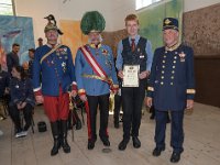 2017 - Traditions-Kaiserzug von Attnang-Puchheim nach Bad Ischl : Kaiserzug, Tradition, historisch, Touristenattraktion, Salzkammergut, Fremdenverkehrsattraktion, Eisenbahn, Spektakel, Ehrung, verdiente Mitarbeiter, Kaiserdarsteller, Gerard, Fritz, Oberst, Kavallerie, Offizier, Franz, Prandstätter, Leiter, Karl, Reitter, Reiter, Schärpe, Orden, Bart, Federhelm