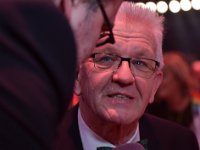 2018 - Karnevalsveranstaltung zur Ordensverleihung „Wider den Tierischen Ernst“ durch den Aachener Karnevalsverein (AKV), an den Ministerpräsidenten des deutschen Bundeslandes Baden-Württemberg Winfried Kretschmann im Eurogress, Monheimallee in Aachen : Eurogress, Aachen, Ordensverleihung, Wider den Tierischen Ernst, Karnevalsveranstaltung, AKV, Aachener Karnevalsverein, Ministerpräsident, Ministerpraesident, Baden-Württemberg, Winfried, Kretschmann, Interview